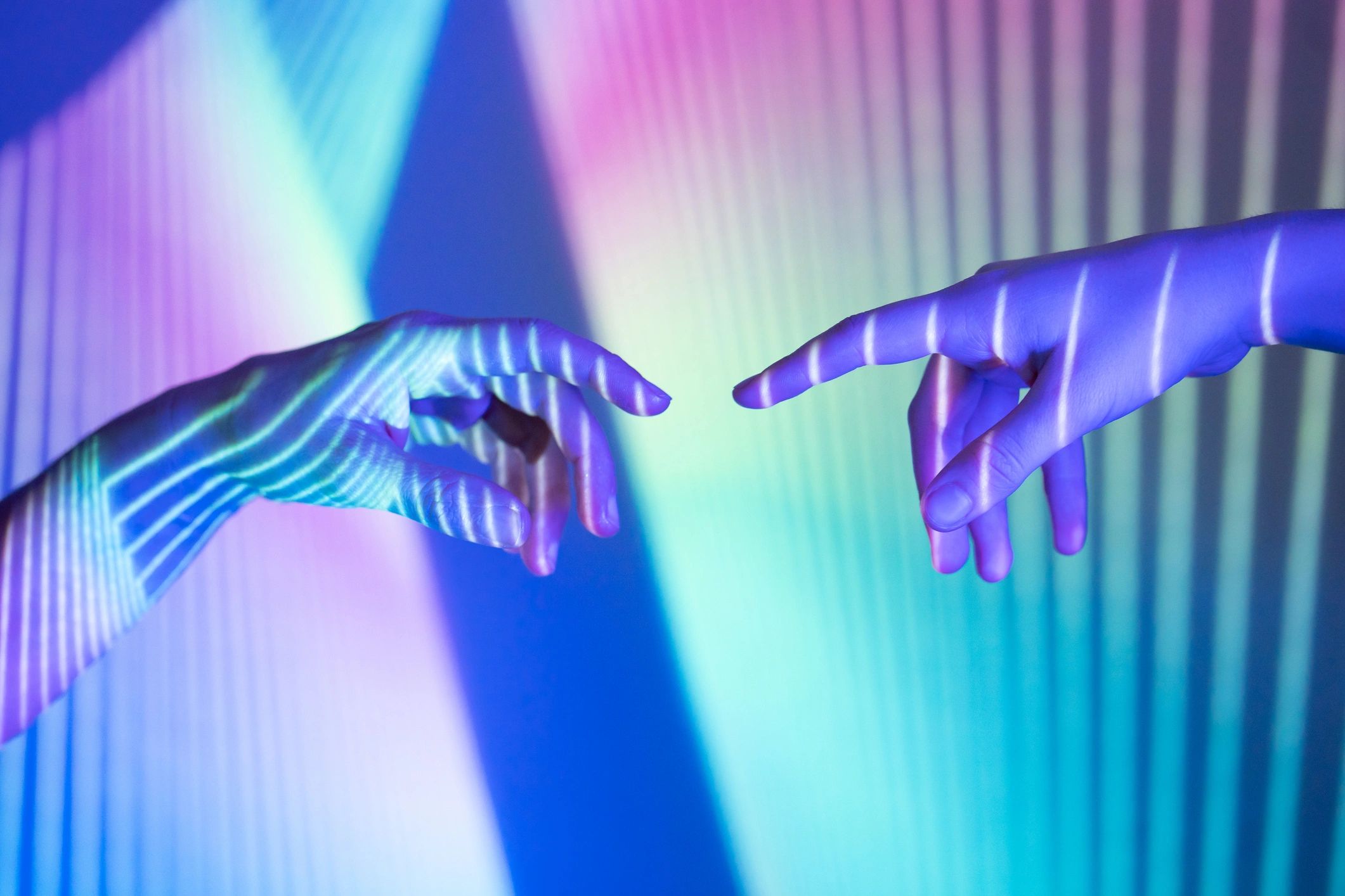 virtual world abstract AI minimalism