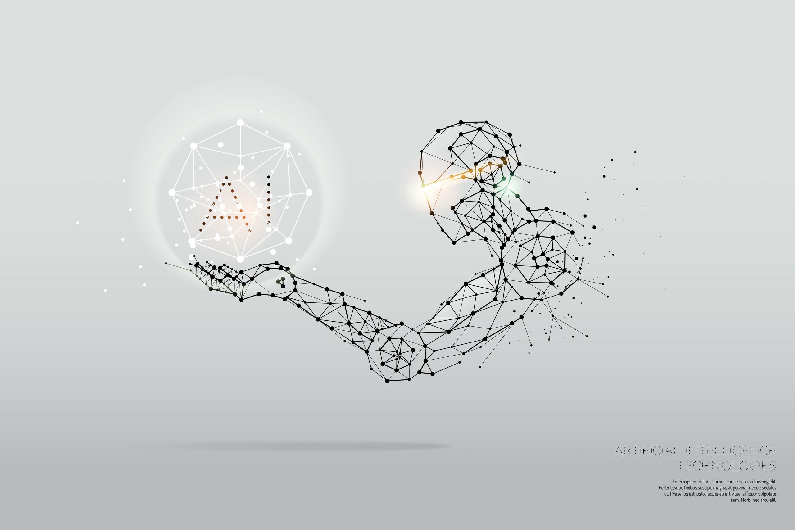 abstract AI character silhouette
